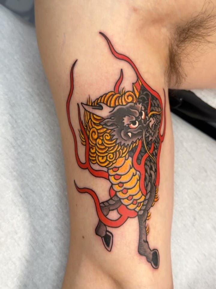 Tatouage réalisé par Dany au Tattoo Studio Tewfick à Angers