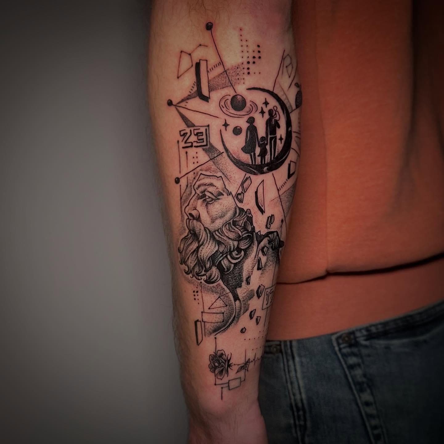 Tatouage réalisé par Ben au Tattoo Studio Tewfick à Angers