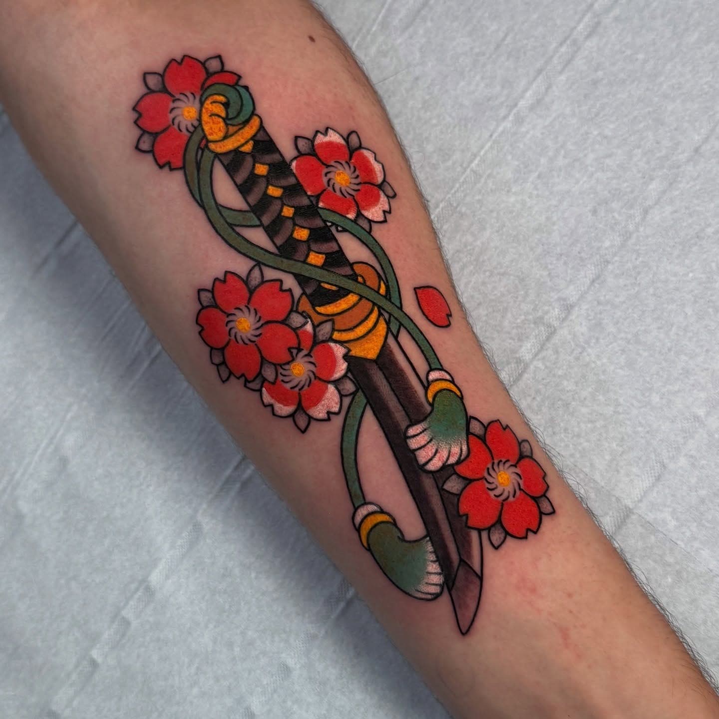 Tatouage réalisé par Dany au Tattoo Studio Tewfick à Angers