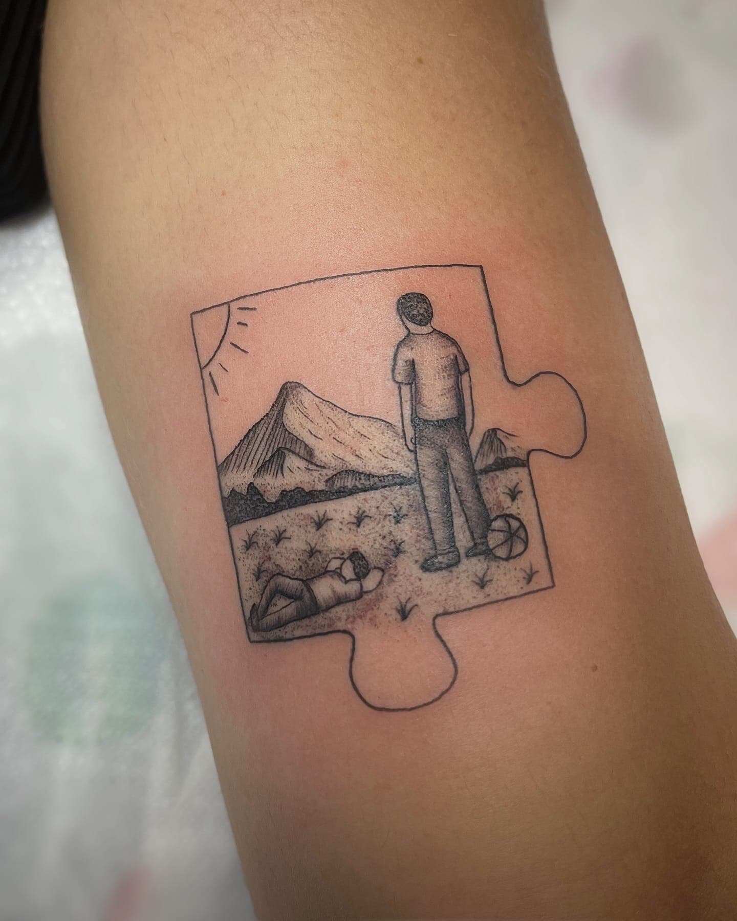 Tatouage réalisé par Yon au Tattoo Studio Tewfick à Angers