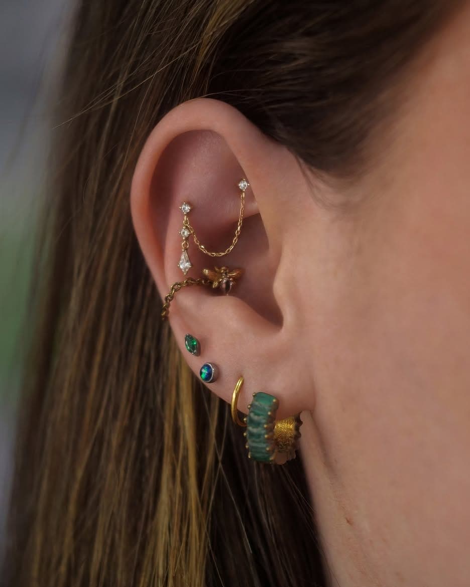 Compo' piercing en or 14 carats