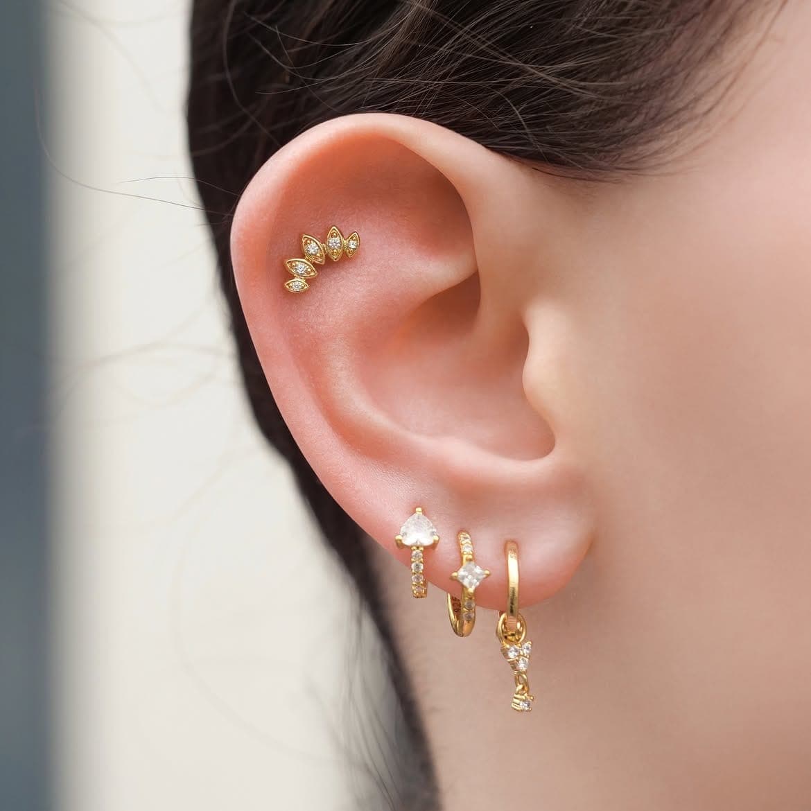Compo' piercing dorée