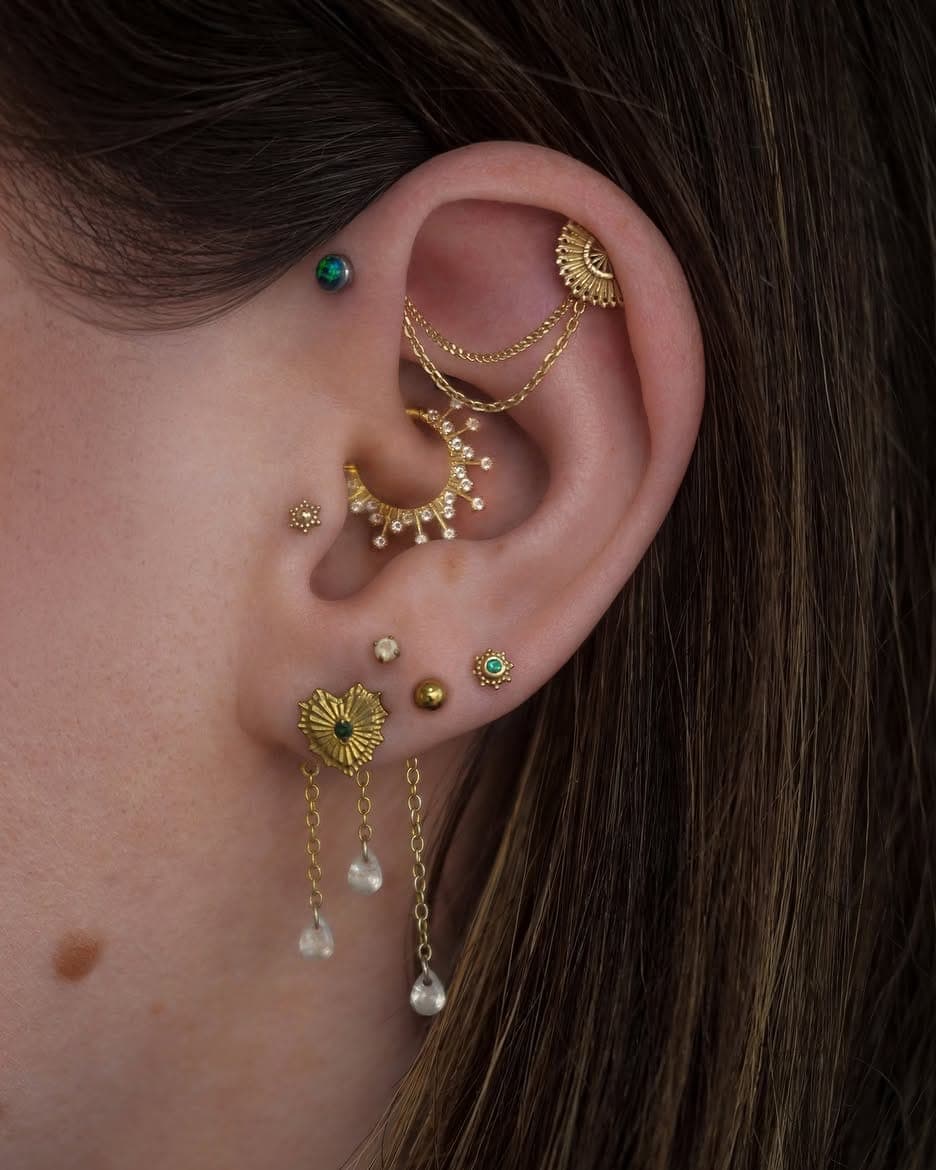 Compo piercing en or 14 et 18 carats