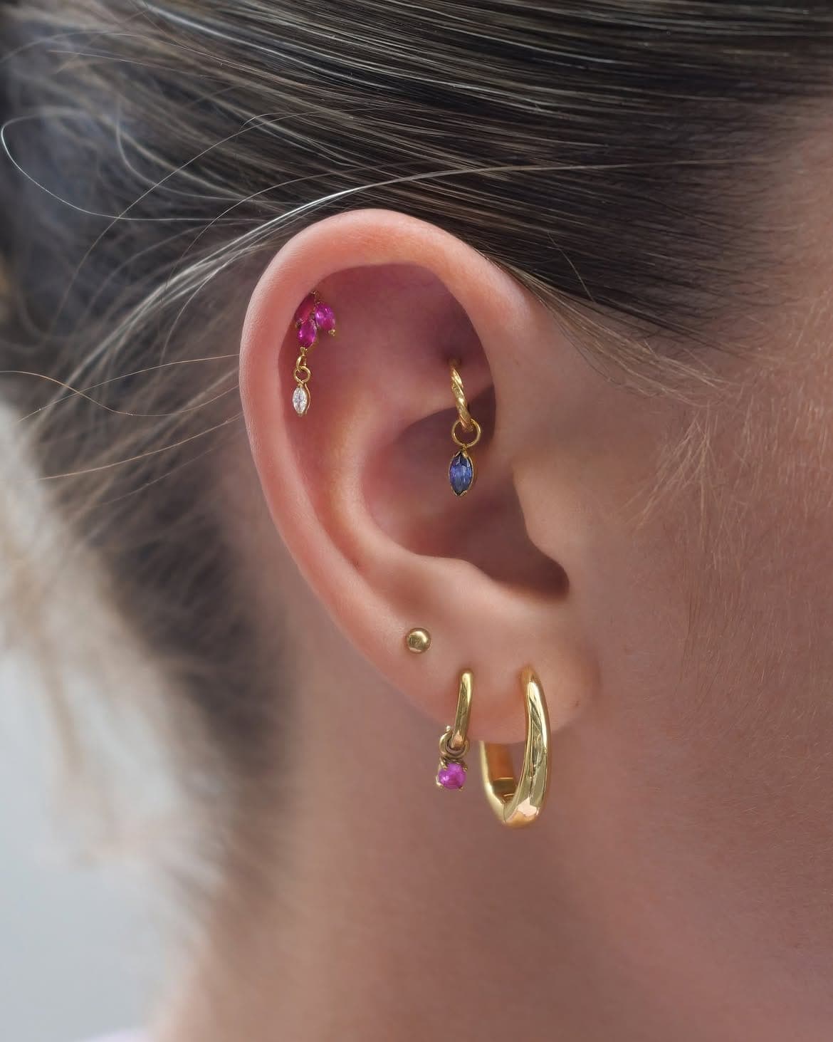 Compo' piercing colorée