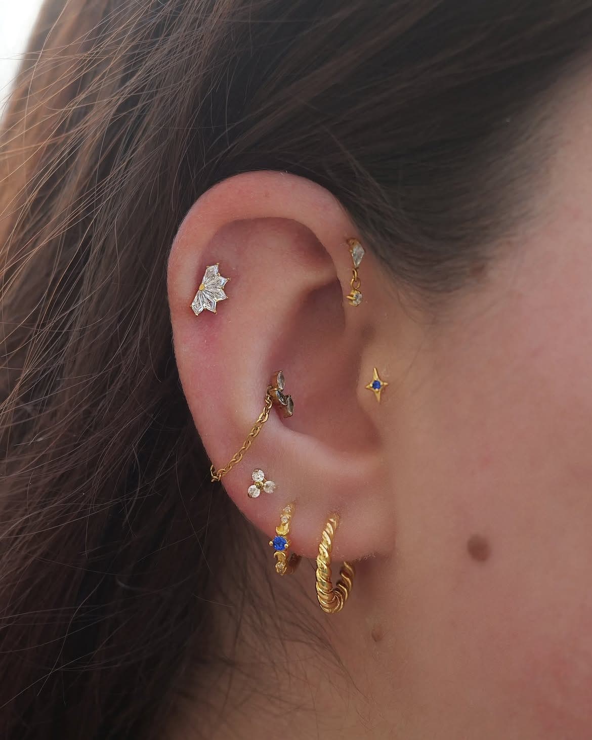 Compo' piercing dorée